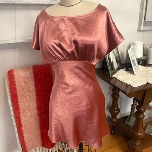 NWT Free People Retro Mini Tie Back Dress